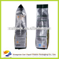 food grade stand up plastic packaging bottom gusset snack bags